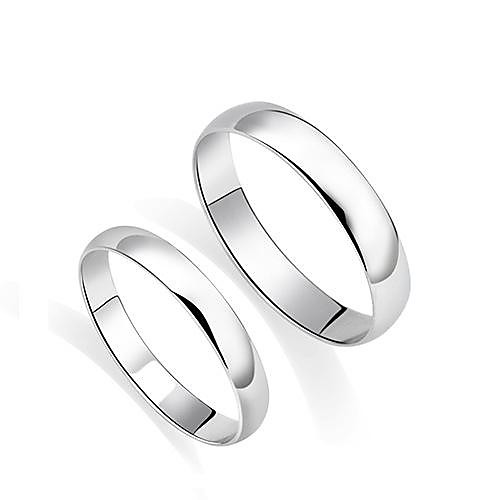 I FREE SILVERFashion S990 Sterling Silver Couple Rings 2 pcs