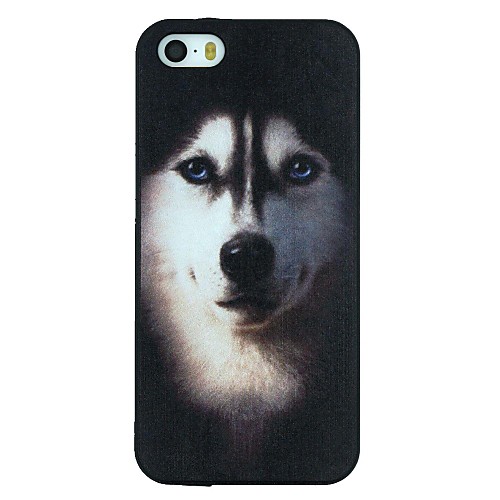 Husky Dog Pattern PC Hard Back Cover Case for iPhone 5/5S