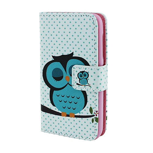 Sleeping Owl Pattern Full Body Case with Card Holder  for Lumia 530