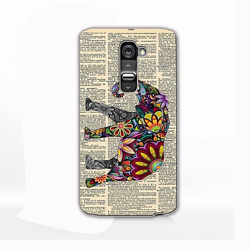 Relief Designed Colorful Elephant Design Hard Case for LG G2