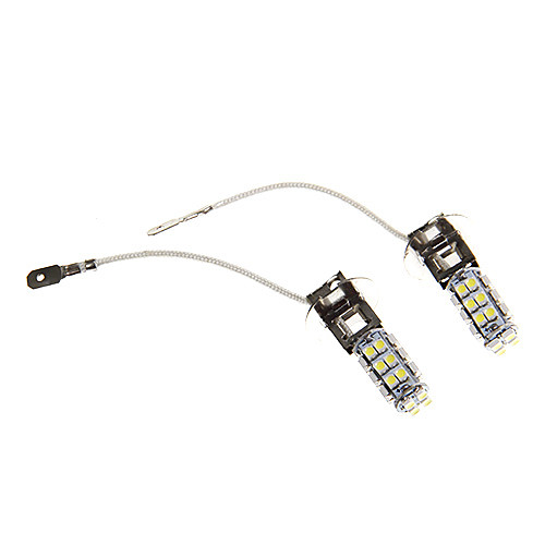 h3 5w 3528 SMD 28 белый светодиод автомобиль туман передняя фара (12v 2шт)