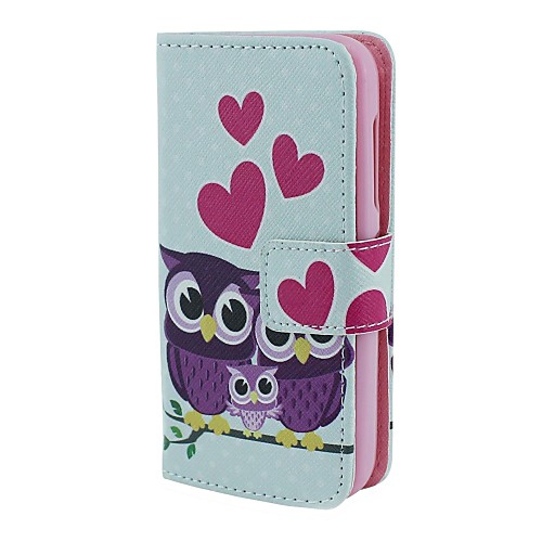 Owl Family Pattern Full Body Case with Card Holder  for Lumia 530