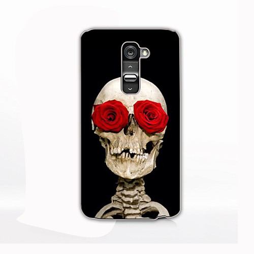 Rose Skull Design Hard Case for LG G2