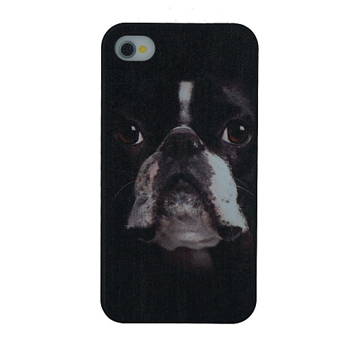 Bulldog Pattern PC Hard Back Cover Case for iPhone 4/4S