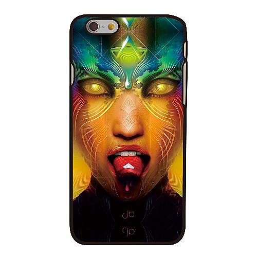 Colorful Trippy Girl Style Plastic Hard Back Cover for iPhone 6