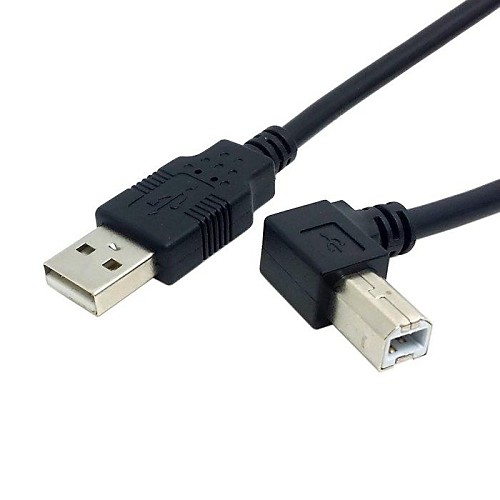 2м 6 футов USB 2.0 мужчина б мужчина правоугольный 90 градусов сканера принтера кабель жесткого диска бесплатную доставку