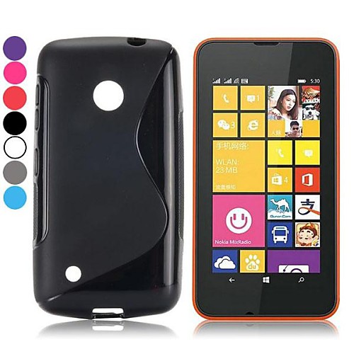 Wholesale! S Shape Design Soft Gel TPU Case for Nokia Lumia 530(Assorted Colors)