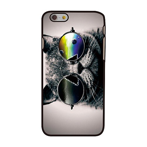 Cat and Triangle Style Plastic Hard Back Cover for iPhone 6