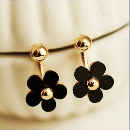 Love Is Your Fashion Boutique Little Golden Five Petals After Mounting Stud Earrings