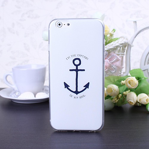 Captain Anchor Pattern Super Ultra TPU Soft Case for iPhone 6 Plus