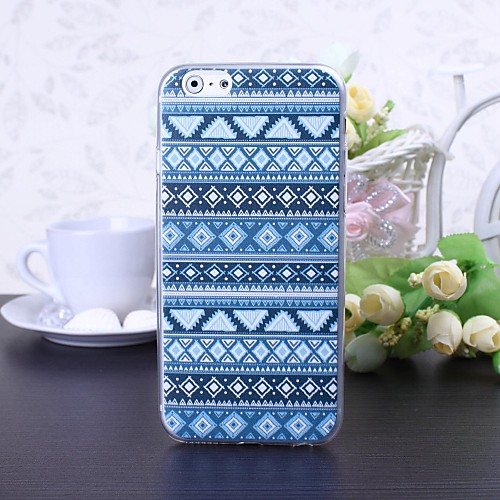 National Style Abstract Geometric H Pattern TPU Soft Case for iPhone 6