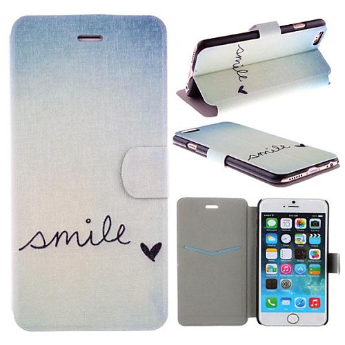 Smile Everyday Pattern PU Leather Full Body Cover with Card Slot for iPhone 6