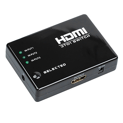 HDMI v1.3 3x1 HDMI-переключатель (3 в 1 выход) Поддержка 1080p