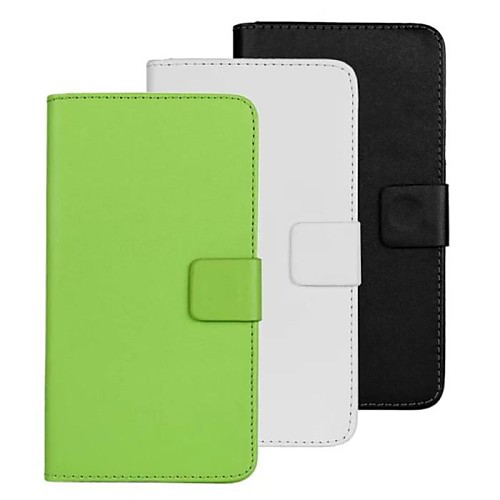 Solid Color Pattern PU Leather Full Body Case with Stand and Card Slot for One Plus One