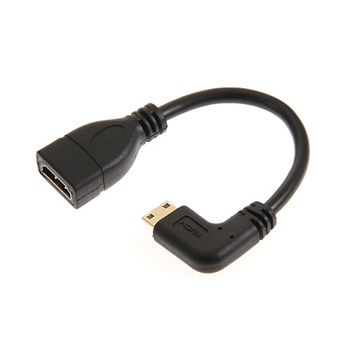 0.1m право изгиба Mini HDMI для HDMI High-Definition Multimedia Interface кабель - бесплатную доставку