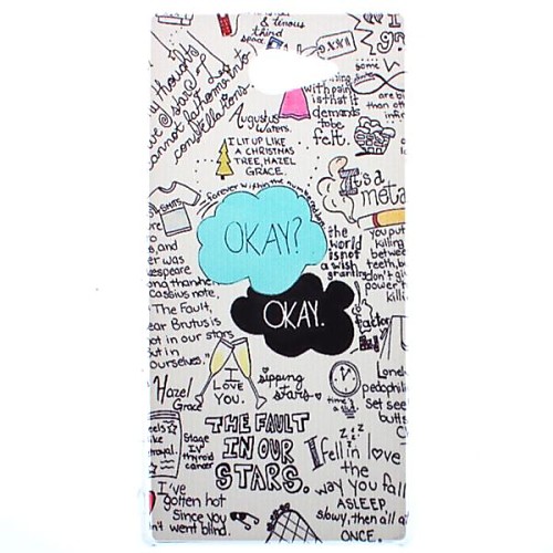 The Fault In Our Stars Transparent Pattern PC Hard Case for Sony Xperia M2 S50h