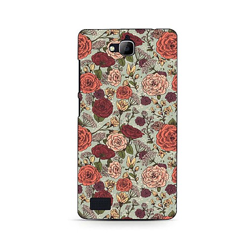 Rose Design Hard Case for HuaWei Honor 3C