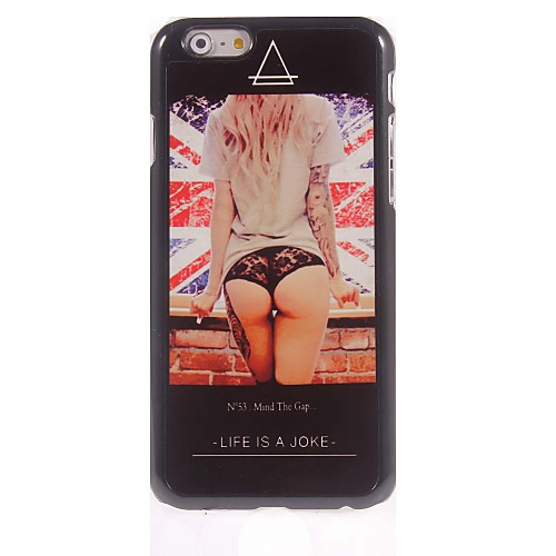 The Union Jack and Girl Design Aluminum Hard Case for iPhone 6