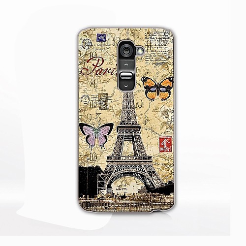 Butterfly Pattern Hard Case for LG G2