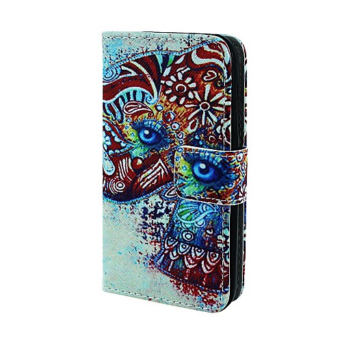 Flower Elephont Pattern Full Body Case with Card Holder  for Lumia 530