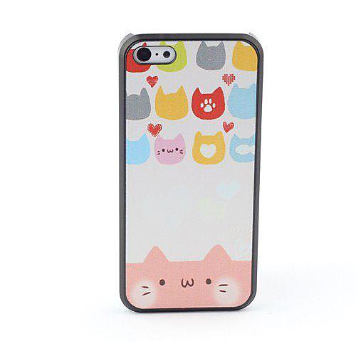 Cat Faces Style Protective Back Case for iPhone 5C