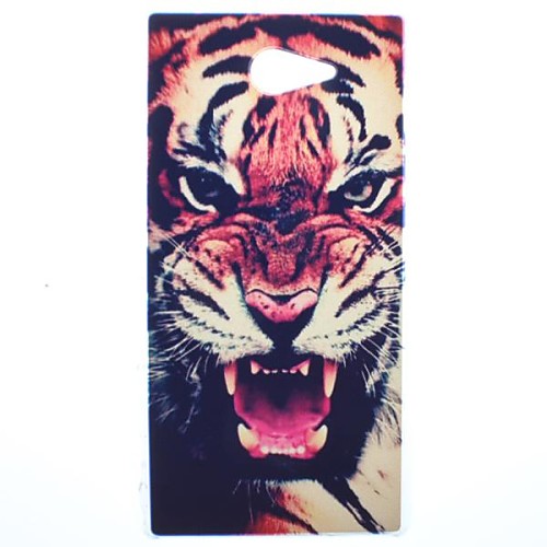 Royal Tiger Transparent Pattern PC Hard Case for Sony Xperia M2 S50h