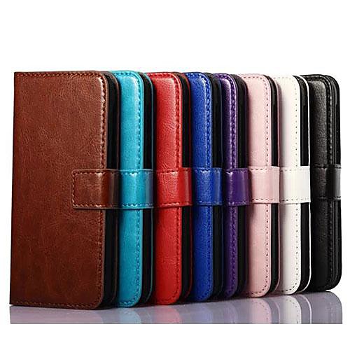 Solid Color Pattern PU Leather Case with Stand and Card Slot for Nokia Lumia 530 (Assorted Colors)