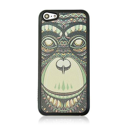 Orangutan Leather Vein Pattern Hard Case for iPhone 5C