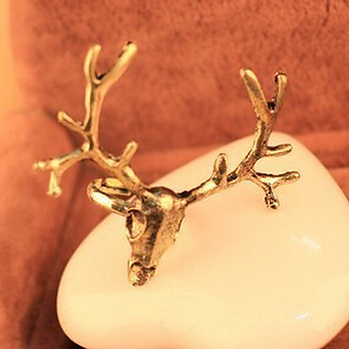 Fashion Deer Head Shape Statement Ring(1 Pc)