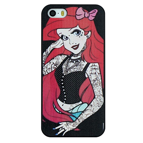 The Happy Red Hair Girl Pattern PC Hard Back Cover Case for iPhone 5/5S