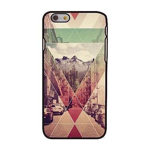 Triangle and Forest Style Plastic Hard Back Cover for iPhone 6