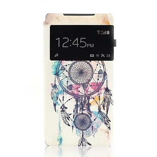 Special Grains Dream Catcher Pattern One Window Clamshell PU Leather Full Body Case for Sony Xperia Z2