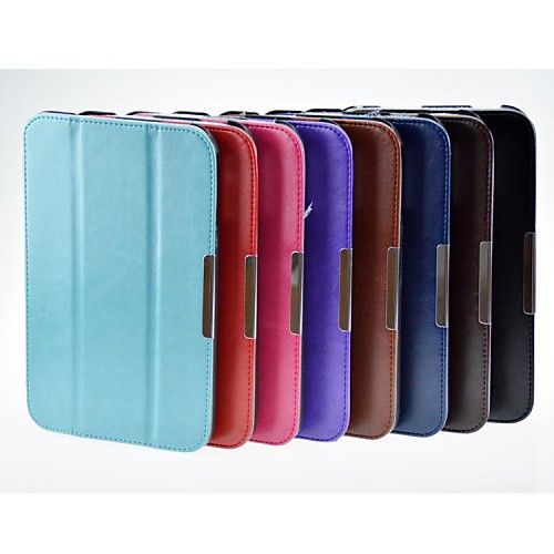 Fashion 3 Fold Crazy-horse PU Leather Book Case Cover for TOSHIBA WT8