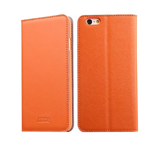 MATE Flip-open PC&Genuine Leather Full Body Cover for iPhone 6 (Assorted Colors)