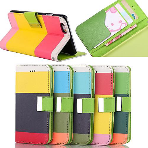 DSD Luxury Three Colors PU Leather Full Body Case with Card Slot for iPhone 4/4S (Assorted Color)