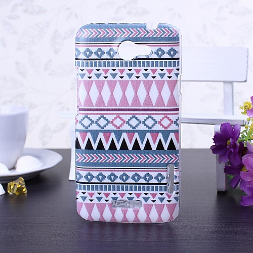 National Style Abstract Geometric Pattern Plastic Hard Case for HTC One X / S720e