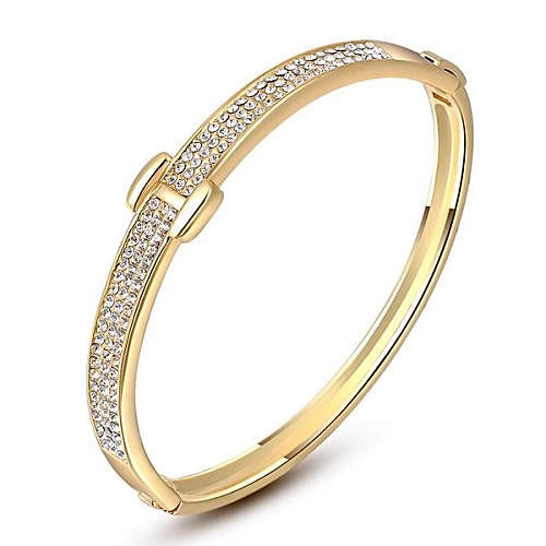 Gorgeous Fashion Jewelry  Gold plated with  Rhinestone  Bracelet  (one piece)