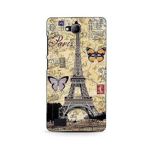 Butterfly Pattern Hard Case for HuaWei Honor 3C