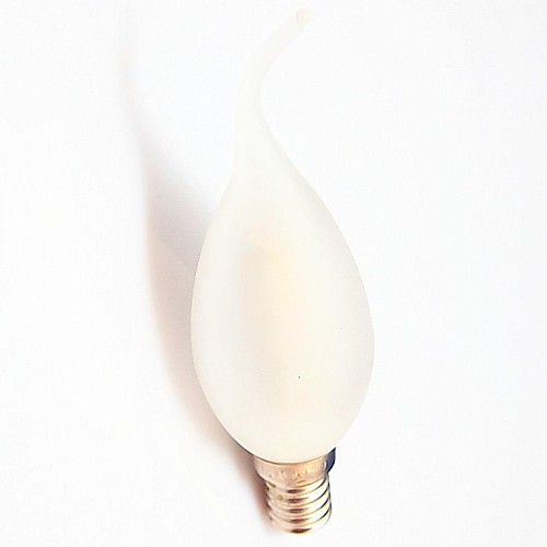 e14 затемнения 4w 45x3014smd Epistar 400lm 3200k теплый белый матовое привело свеча лампочки (220В)