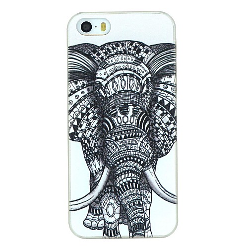 Elephant Pattern PC Hard Back Cover Case for iPhone 5/5S