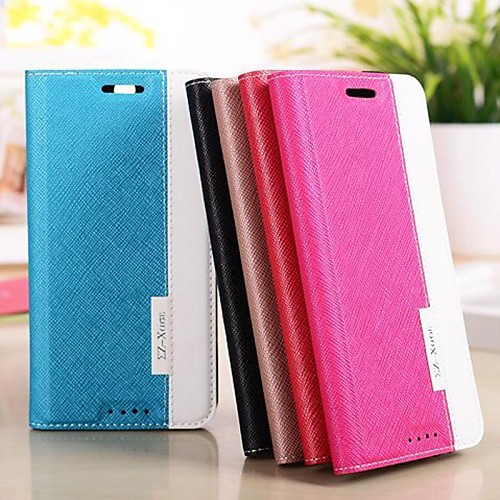 Hit Color Flip PU Leather Case Cover for HTC M8