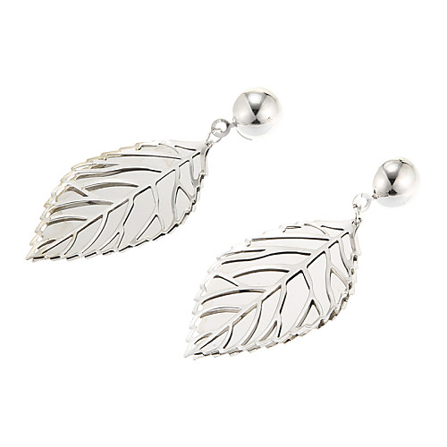 Vintage Double Leaf Shape Drop Earring(1 Pair)