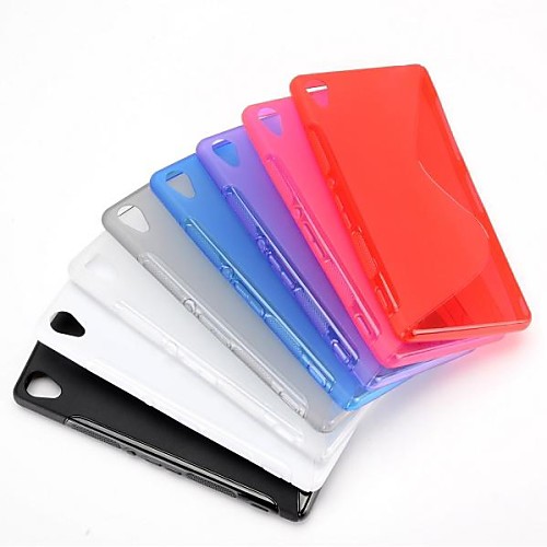 Simple Style S Shape Design Gel TPU Case for Sony Xperia Z3 D6603 D6653(Assorted Colors)