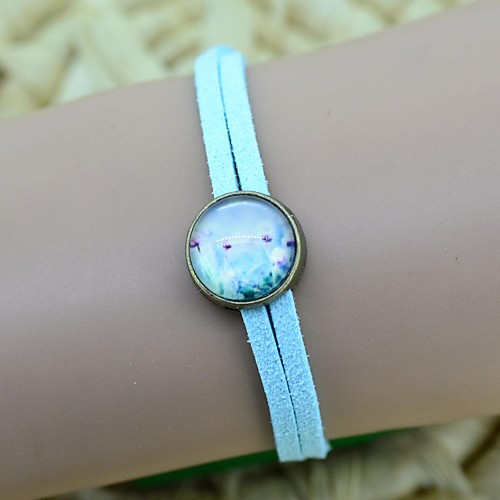 Women's Galaxy Floral Pattern Series Time Gem Bracelet