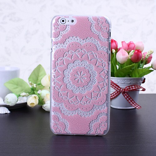 National Style Flowers Pattern Litchi Texture Plastic Hard Case for iPhone 6(Assorted Colors)