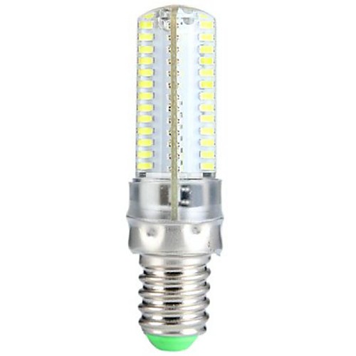 e14 5w 104x3014smd 600lm 6000-6500k холодный белый свет привел кукурузы лампочку (AC220-240V)