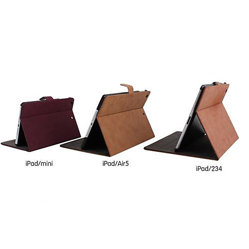 Grind Arenaceous PU Protective Case Cover with Stand for iPad 2/3/4