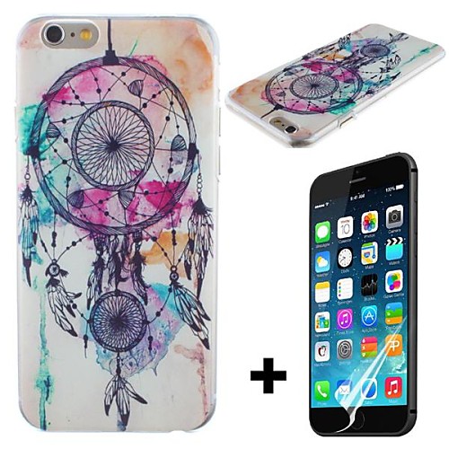 Windbell Pattern Hard with Screen Protector Cover for iPhone 6