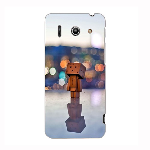 In the Lamp Light Wooden Man Design Hard Case for HuaWei G510