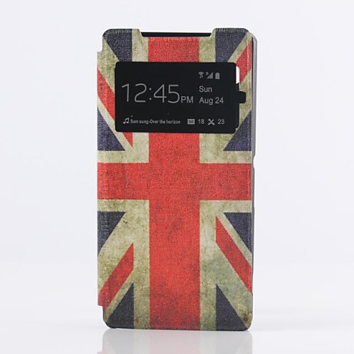 British Flag Skylight Design Leather Full Body Case for Sony Xperia Z2 D6503